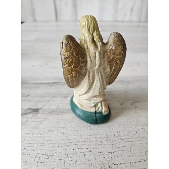 Vintage angel cherub Nativity praying religious figurine statue accessory - Picture 2 of 8